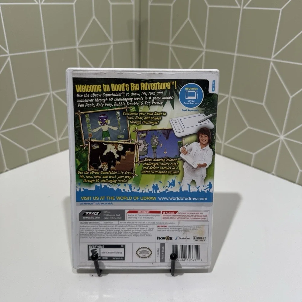 Wii U Draw Dood's Big Adventure Rated E Everyone THQ 2006 NintendoPre-owned